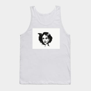 Raven woman Tank Top